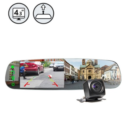RearView Safety - Ryggekamerasystem med speilmonitor